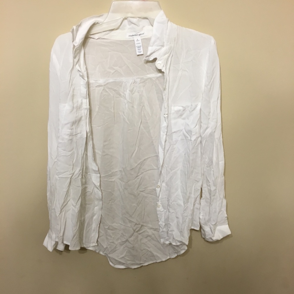 White Button Down Blouse